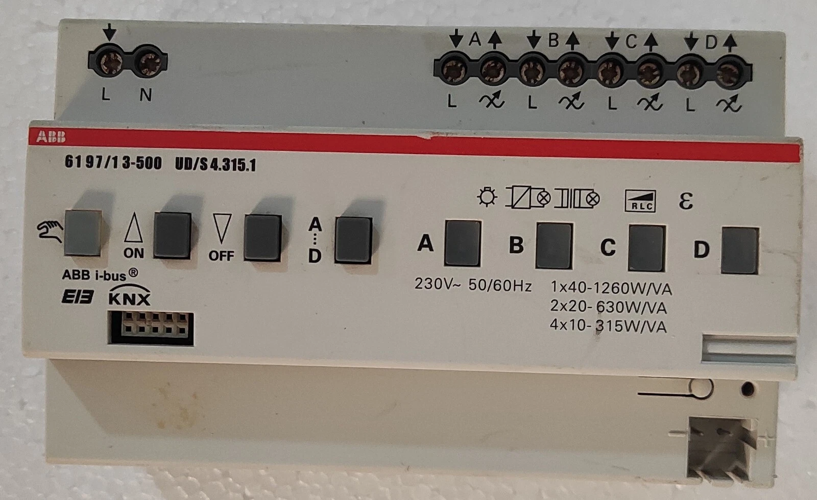 ABB 6197/13-500 Universal Dimmaktor KNX UD/S 4.315.1